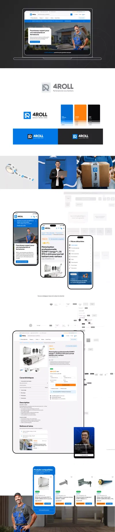 Concevoir un portail client et e-commerce B2B pour Soprofen - 4Roll - Creación de Sitios Web
