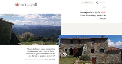 El Serradell . Creación Web, Reservas y Branding - Markenbildung & Positionierung