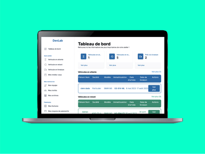 ASICAR - Application métier - Webseitengestaltung