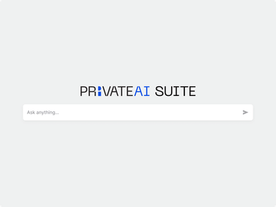 PrivateAI Suite. La sicurezza dei tuoi dati. - Ergonomy (UX/UI)