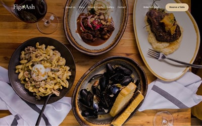 Restaurant website and SEO for Fig & Ash - SEO