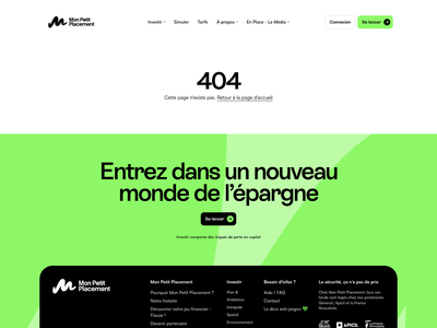 Mon Petit Placement · refonte continue du site et du tunnel produit - Application web