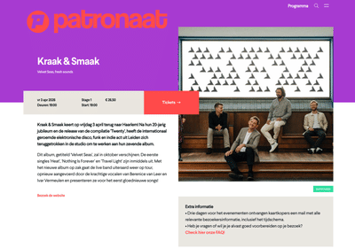 Nieuwe website Patronaat - Website Creation