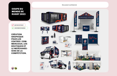 Coupe du monde de rugby - motion & merchandising - Graphic Design