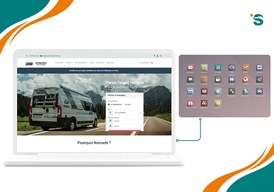 Nomade Motorhomes - Implémentation Odoo - Création de site internet