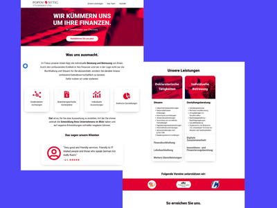 Erstellung einer Website für ein Steuerbüro - Webseitengestaltung