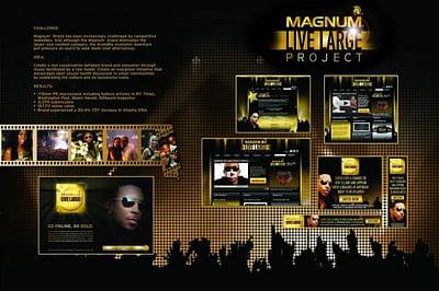 MAGNUM LIVE LARGE PROJECT - Publicité