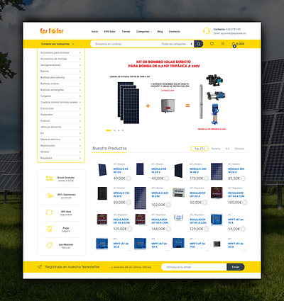 Diseño de Tienda Online - EPS Solar - SEO