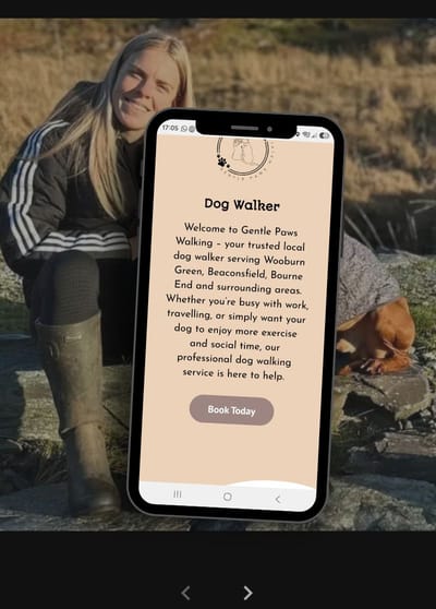 Gentle Paws Walking Website Build - Marketing