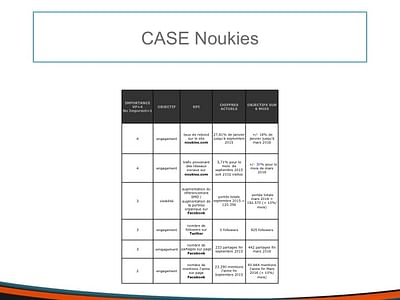 CASE Noukies - Content Strategy