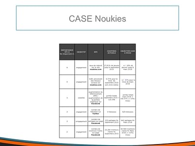 CASE Noukies - Stratégie de contenu