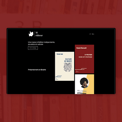 M Éditeur | Site web vitrine - Website Creatie