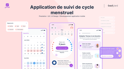 Application de suivi de cycle menstruel : Yumma - Application mobile