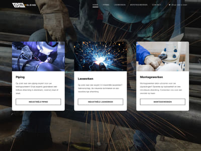 Nieuwe website voor GM Welding - Création de site internet