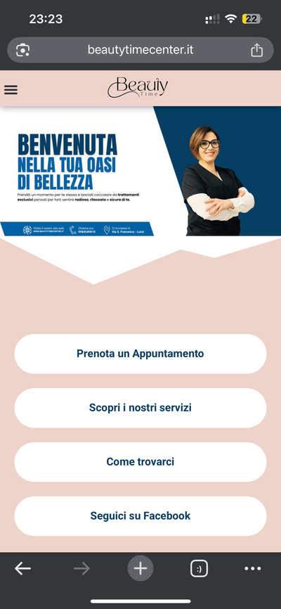 Beauty time - Creazione di siti web