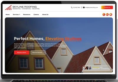 Skyline Roofing | Roofing Website & Lead Generation - Webseitengestaltung