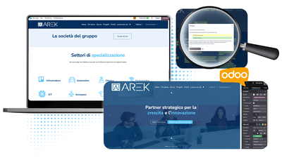 Nuovo website Arek - Sviluppo di software