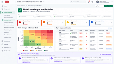 Desarrollo de un Sistema Inteligente de Gestión Ambiental e ISO 14001 - Développement de Logiciel