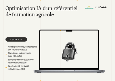Optimisation IA d'un référentiel de formation agricole - Intelligence Artificielle