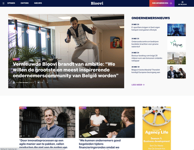 Bloovi rebranding website - Website Creatie