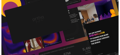 Artha: A Confidence-Infused Deck for Series A Growth - Identité Graphique