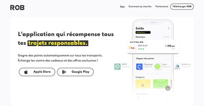Rob - Application mobile et site internet - Design & graphisme