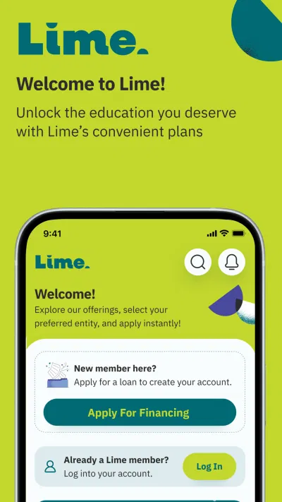 Designing Lime: Streamlined UX/UI for Education Loan Access - Mobile App
