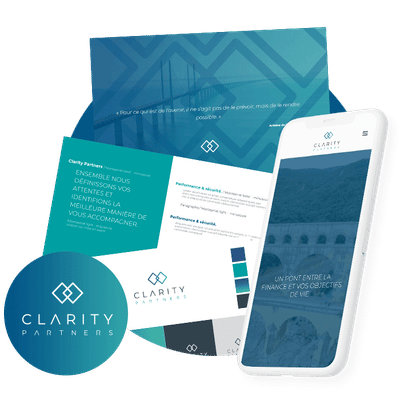 Clarity Partners, nouvelle identité visuel et site - Webseitengestaltung