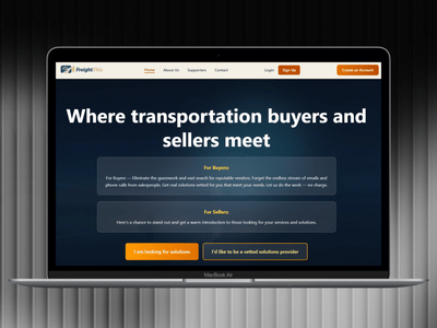 FreightThis – Freight Industry B2B Web Platform - Website Creatie