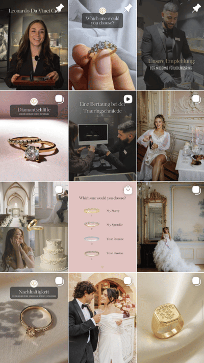 Juwelier: SoMe Strategie, Management, Content-Produktion und Kampagnen - Social Media