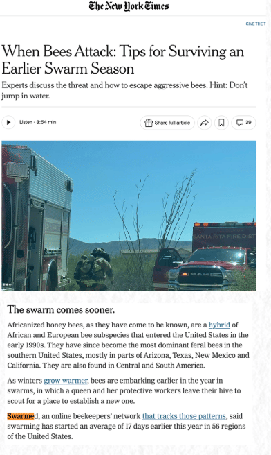 Van startup naar The New York Times: internationale PR voor Swarmed - Public Relations (PR)