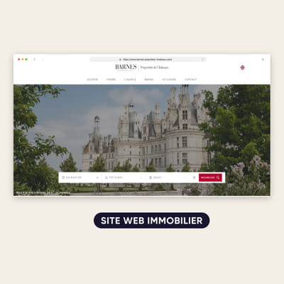 BARNES, site internet wordpress et custom, synchro CRM APIMO via API - SEO