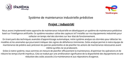 Système de maintenance industrielle prédictif - Künstliche Intelligenz