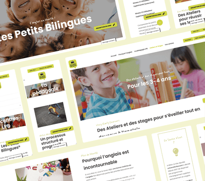 Les Petits Bilingues - Refonte du site vitrine - Identité Graphique