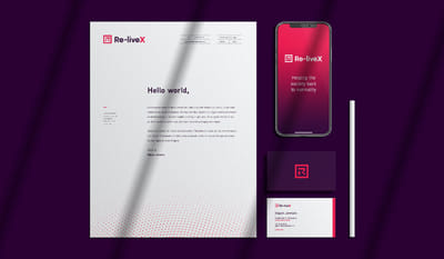 Re-LiveX branding, website and animation - Website Creation