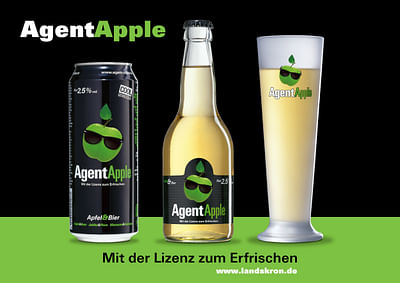 Agent Apple - Der Coole Mix aus Apfel und Bier. - Image de marque & branding