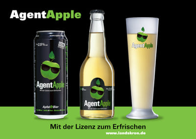 Agent Apple - Der Coole Mix aus Apfel und Bier. - Markenbildung & Positionierung