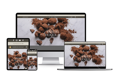 BAISERS CHOCOLAT - Website Creatie