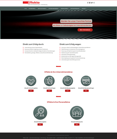 Corporate Website für Unternehmensberatung - Webseitengestaltung