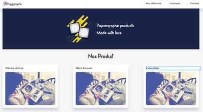 Papier-graphe - Website Creation