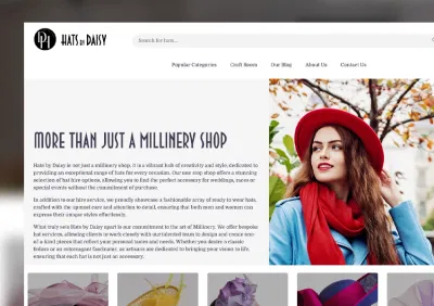 Hats By Daisy - Webseitengestaltung