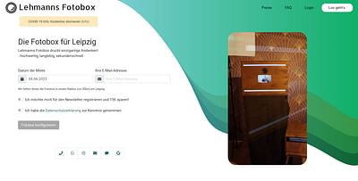 Lehmanns-Fotobox, E-Commerce Web-App - Webanwendung
