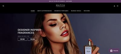 Match Fragrances | Shopify Development - Référencement naturel