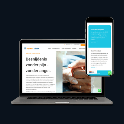 Website voor Vatan Kliniek - Website Creatie