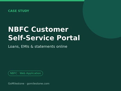 NBFC Customer Self-Service Portal - Application web