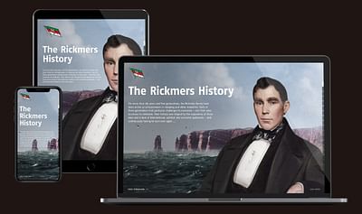 Corporate Timeline-Website Reederei Rickmers - Webseitengestaltung