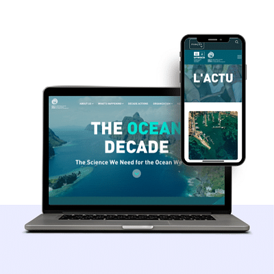 Site vitrine pour UNESCO - Ocean Decade - Création de site internet