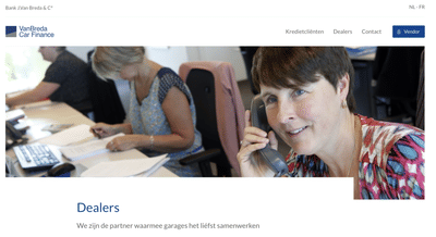 Innovatief en gebruiksvriendelijk Vendor portaal Van Breda Car Finance - Cloud Consulting