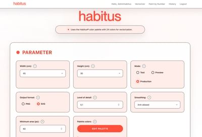 Habitus – KI-gestütztes Farb- und Vektorisierungstool - Künstliche Intelligenz