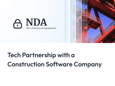 Tech partnership with a construction software comp - Data Consulting